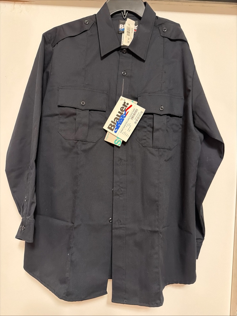 Blauer Navy Button-Front Lightweight Shirt Jacket